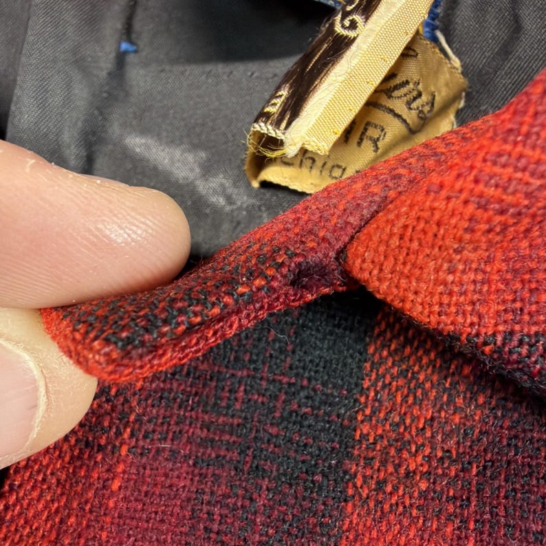 Vintage 70s Pendleton USA Shadow Plaid Wool Board Shirt Flannel M / L image 5