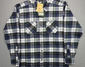 New The Vermont Flannel Co Men's Classic Flannel Shirt Size Large