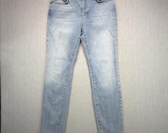Pantalones vaqueros Marine Layer para hombre, talla 34x32 (equivalente a 31x31), color azul, corte ajustado deportivo elástico.