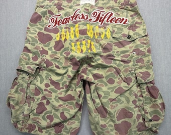 Pantalones cortos cargo de camuflaje militar de rugby Polo Ralph Lauren para hombre, talla 32