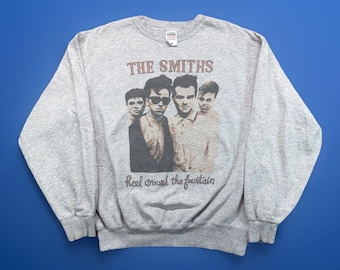 VTG The Smiths Morrissey Grau Sweatshirt Herren Medium Reel rund um den Brunnen