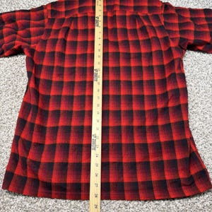 Vintage 70s Pendleton USA Shadow Plaid Wool Board Shirt Flannel M / L image 11