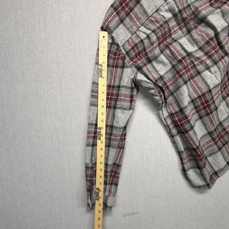 Vintage Pendleton Wolle Flanell Hemd Wolle Kariert Gr. L Bild 6