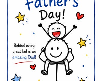biglietto per la festa del papà