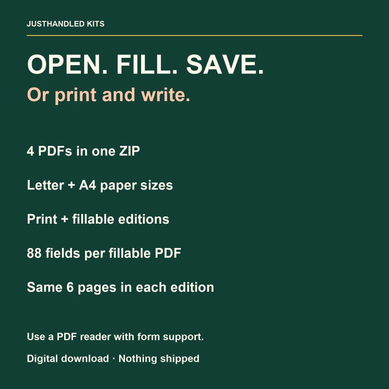 Planificateur de quarts de travail des bénévoles, registre de couverture et formulaires de passation de consignes, PDF remplissable, formats Lettre et A4 image 6