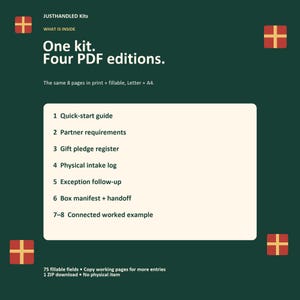 Gift Drive Planner, Intake Log, Handoff Forms (PDF) image 5