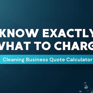 Cleaning Business Quote Calculator | Pricing Spreadsheet | Google Sheets Excel | Client Tracker | Job Estimator Tool