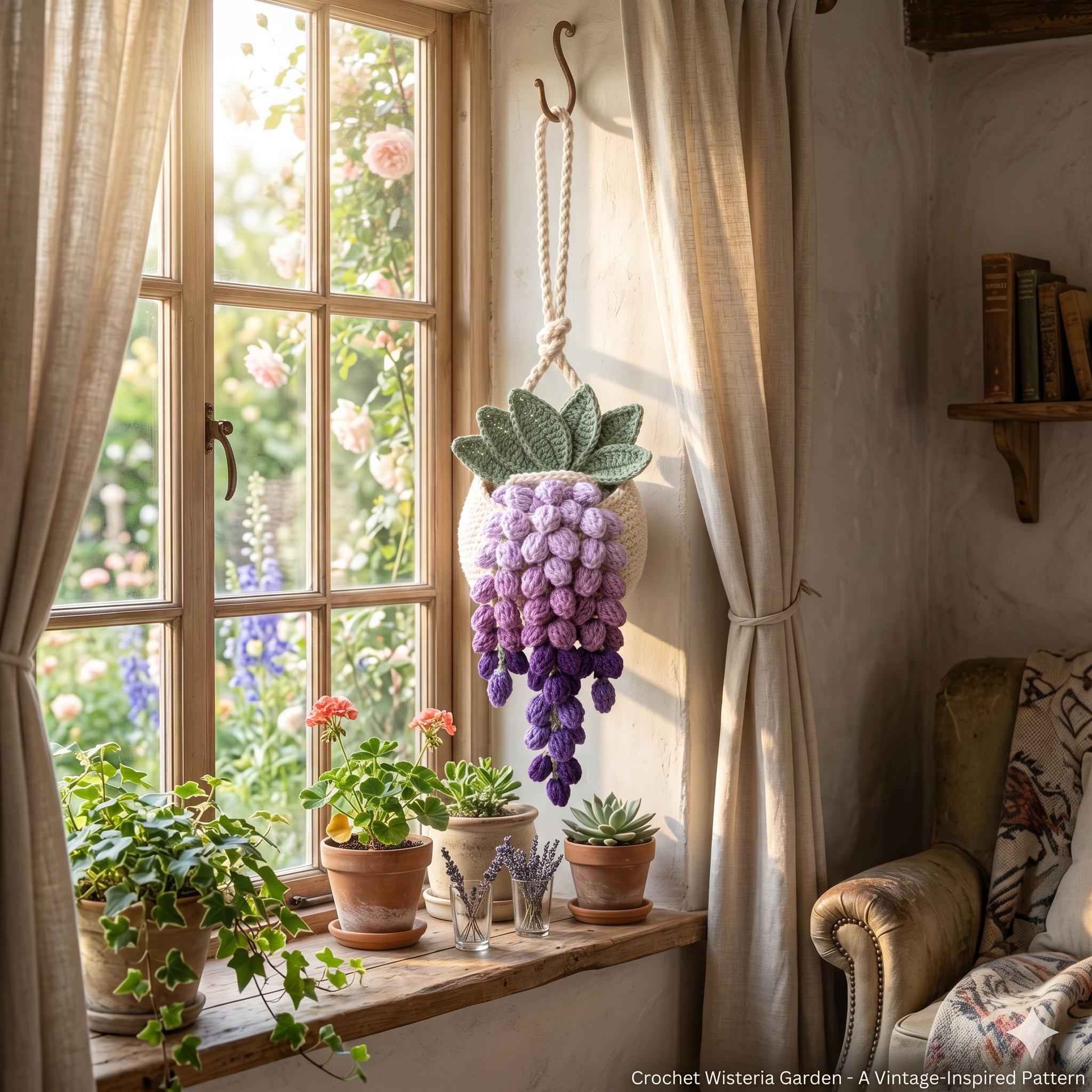 Wisteria Hanging Basket Pattern PDF