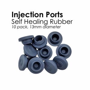Tapón de goma autorreparador para puerto de inyección (13 mm)