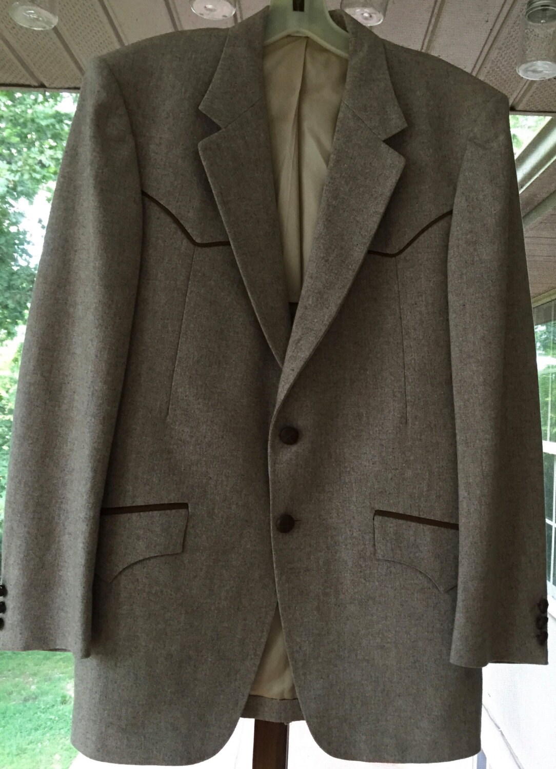 Vintage Mens Western Style Sports Coat Etsy