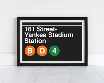 New York City MTA Station Replica Gift Rockefeller Center NYC Subway Sign