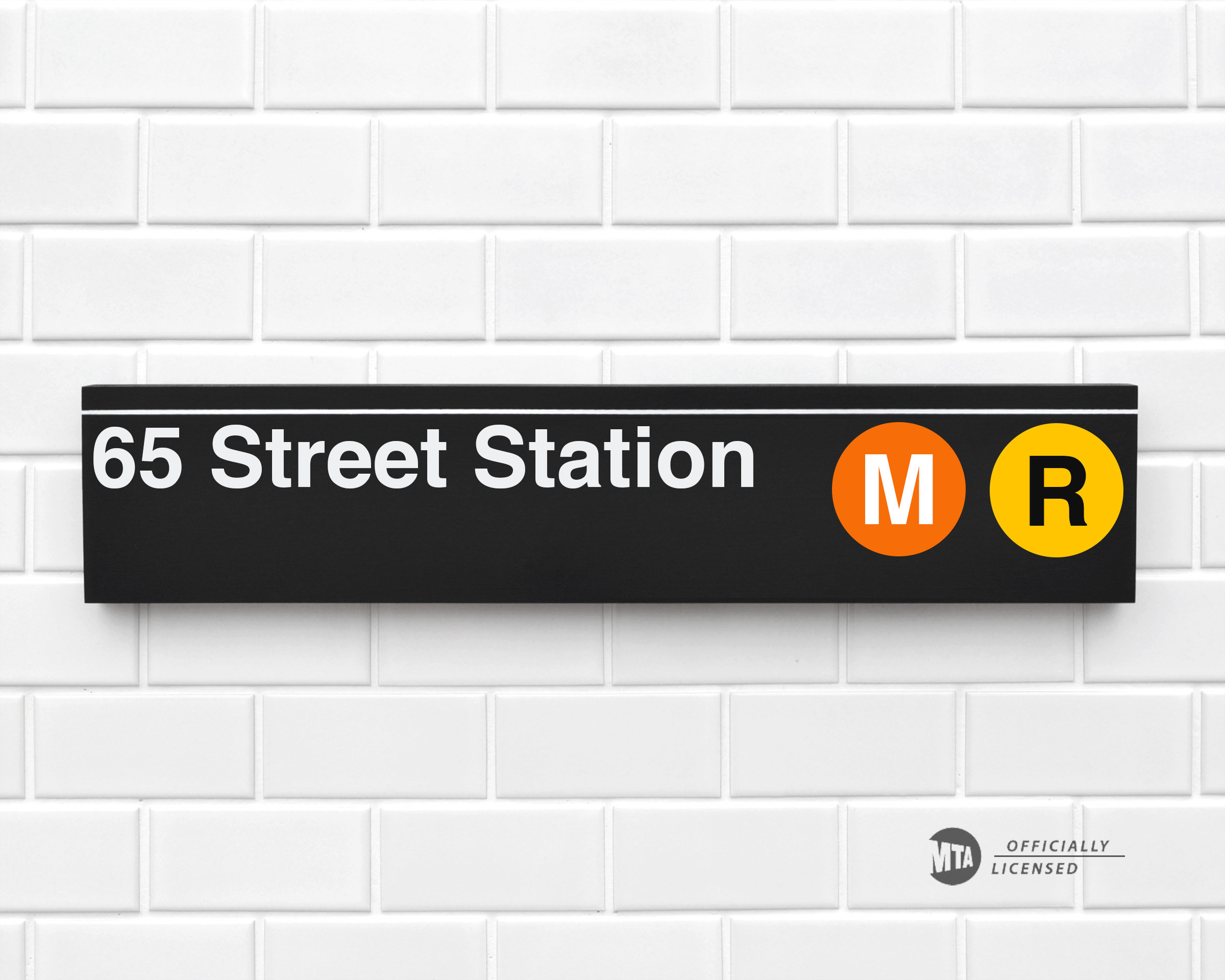 ジャーナルスタンダードファニチャー / Subway Sign Tapestry 65 Street Station - New York City Subway Sign - Wood Sign - Etsy