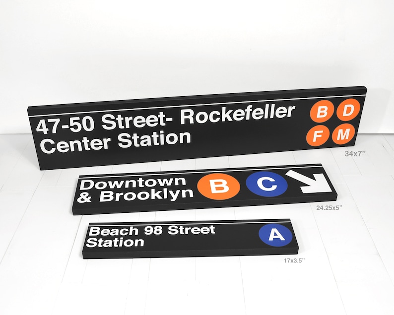 Times Square 42 Street Station New York City Subway Sign Wood Sign image 5