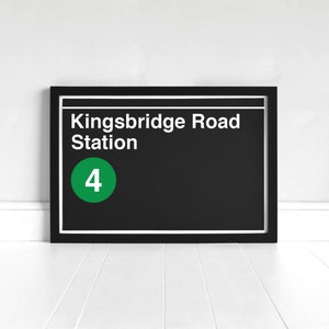 Kingsbridge Road Station - New York Subway Sign - Art Print
