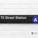175 Street Station - New York City Subway Sign - Wood Sign - Etsy