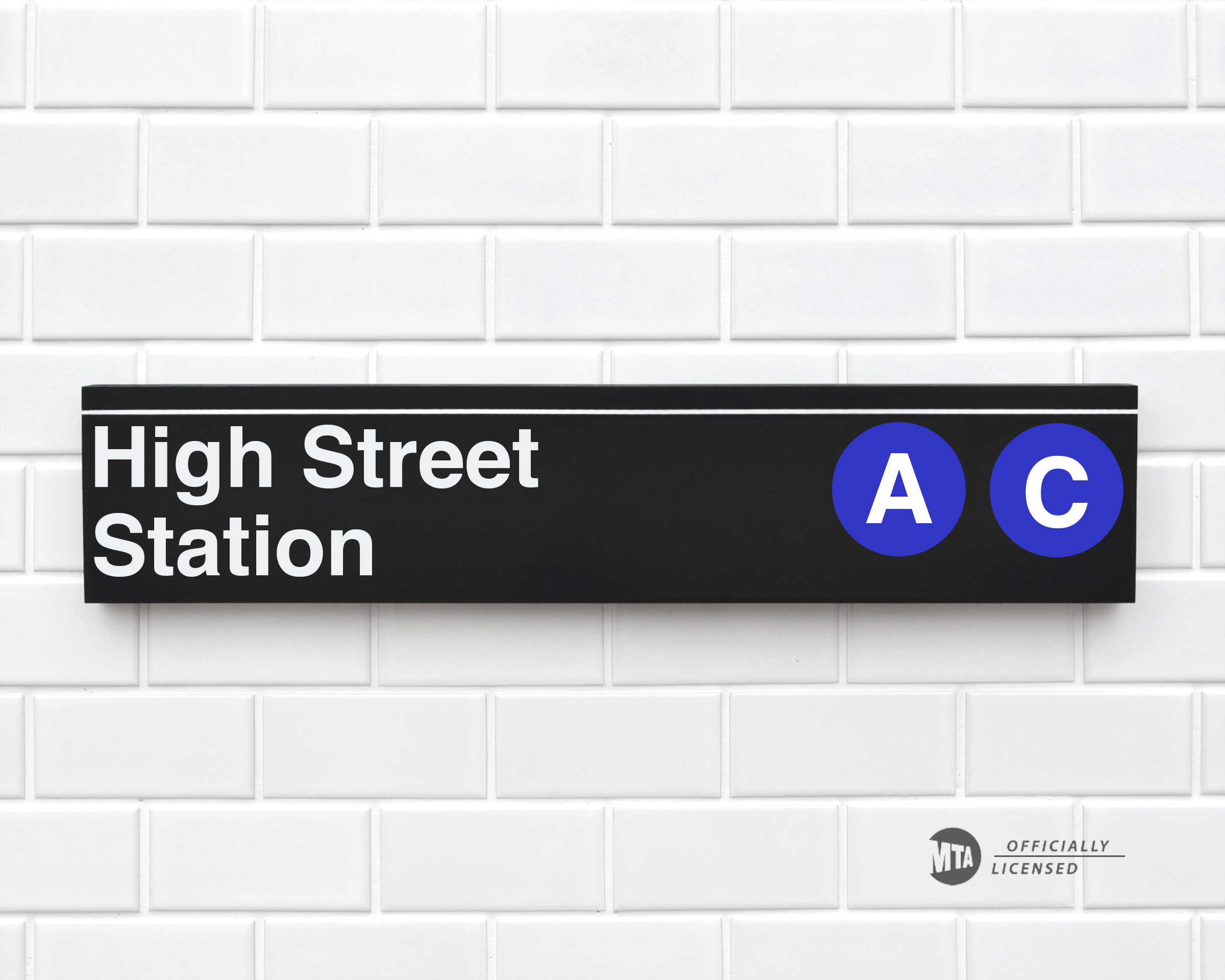 High Street Station - New York City Subway Sign - Wood Sign - Etsy
