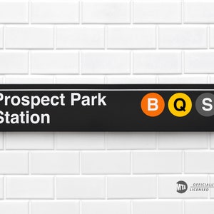 Prospect Park Station - New York City Subway Sign - Wood Sign