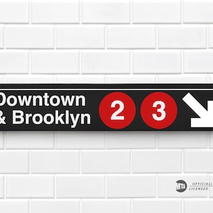 Wall Street Station - New York City Subway Sign - Replica