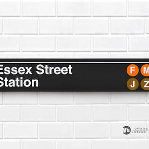 Essex Street Station - New York City Subway Sign - Wood Sign - Etsy