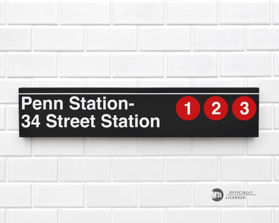 Herald Square 34 Street Station - New York Subway Sign - Art
