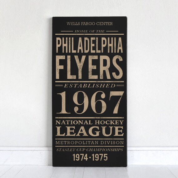 Philadelphia Flyers Wood Sign Etsy