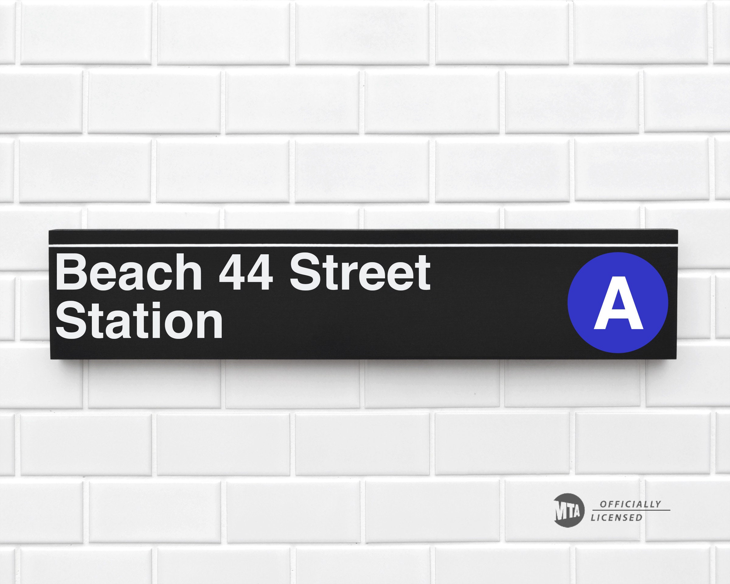 Subway NYC sign. Subway sign. Back station