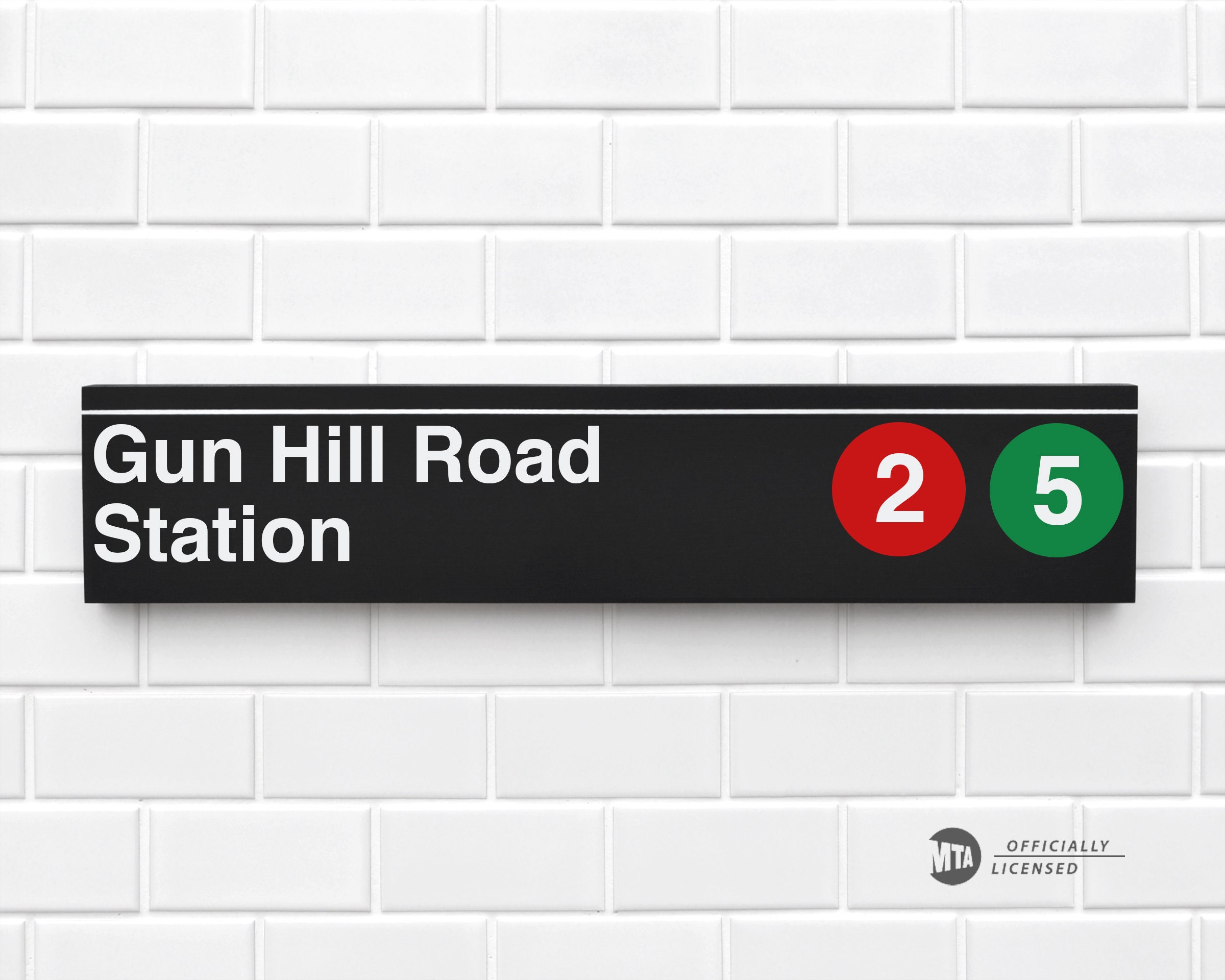 Gun Hill Road Station - New York City Subway Sign - Wood Sign - Etsy
