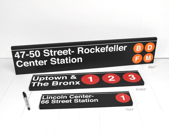 Wall Street Station - New York City Subway Sign - Replica