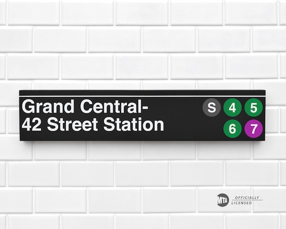 Grand Central- 42 Street Station - New York City Subway Sign