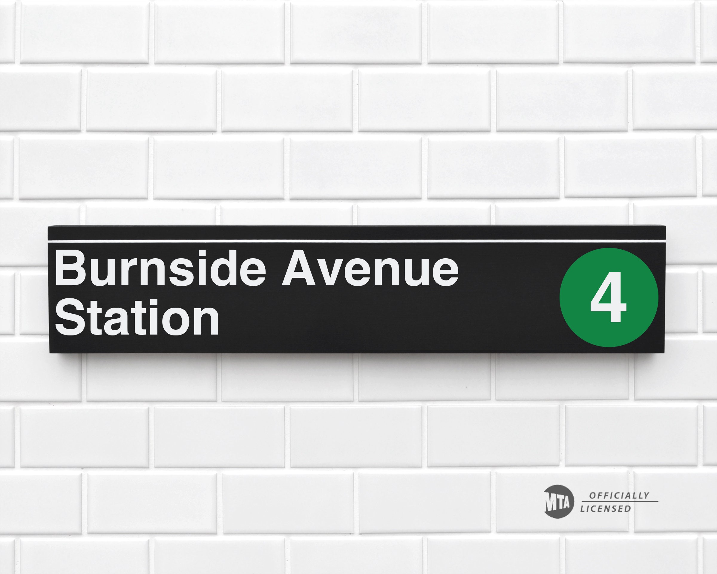 Burnside Avenue Station - New York City Subway Sign - Wood Sign - Etsy