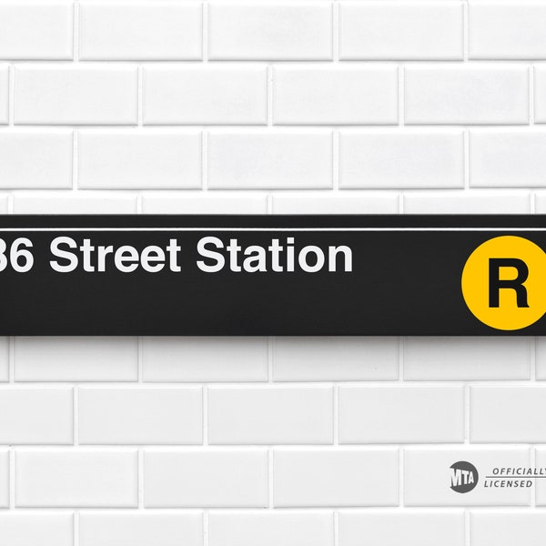 86 Street Station - New York City Subway Sign - Wood Sign