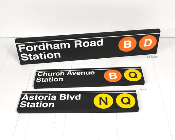 45 Street Station - New York City Subway Sign - Wood Sign - Etsy