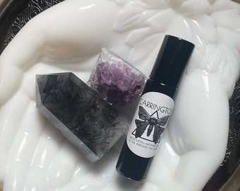 CARRINGTON | Handmade Perfume Oil, Jasmine Vetiver Fragrance, Witchy Perfume Oil, Gothic Perfume Oils, Unisex, Luxury Gifts, Surrealist