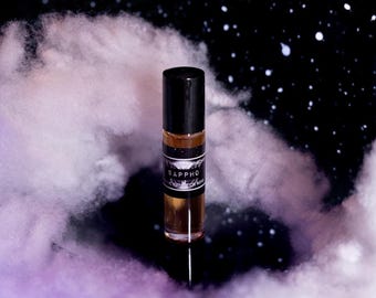 SAPPHO | Violet, Fig, & Ylang Ylang Perfume Oil, LGBTQIA+ Floral Cottagecore Perfume, Dark Academia Gothic Mysterious Scent, Gifts for Her