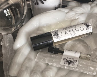 SAPPHO | Handmade Perfume Oil | Violet Fragrance | LGBT | Gothic Perfume | Roll On Perfume | Floral Perfume