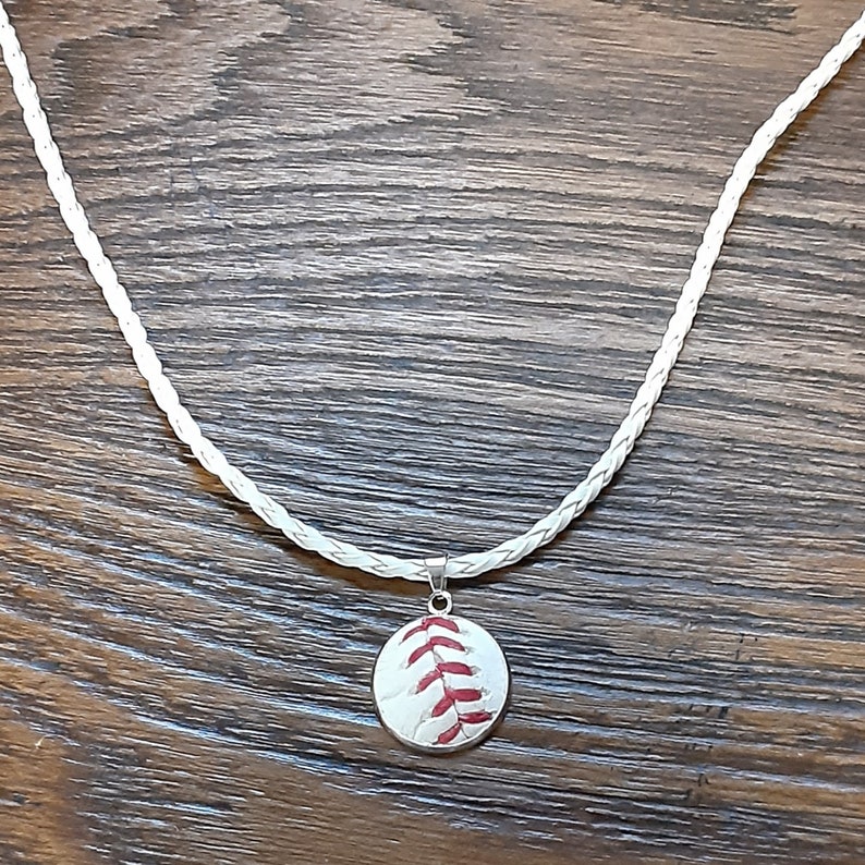 Baseball Necklace Pendant Made From a Real Baseball - Etsy