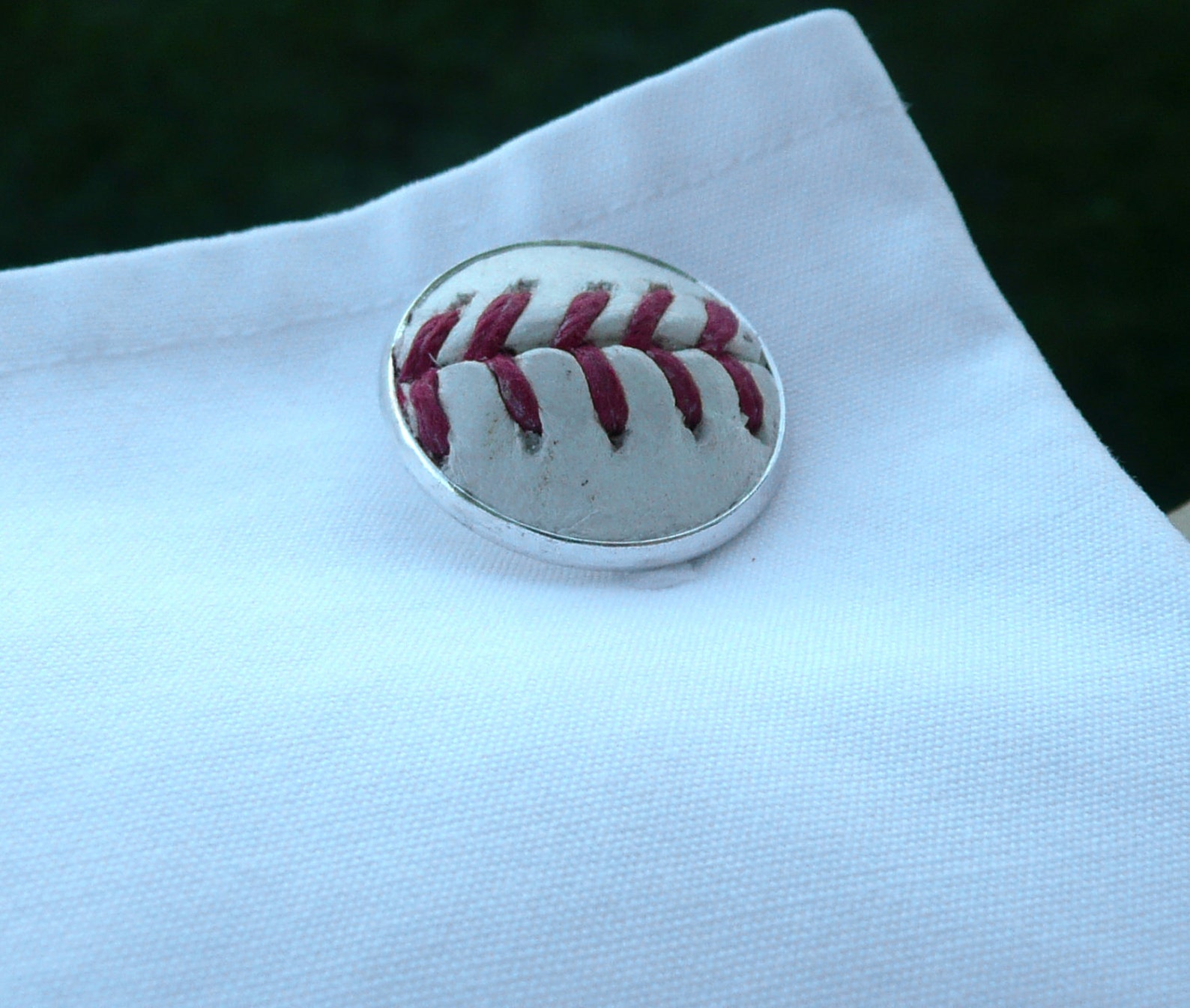 Baseball Cufflinks Handmade Cuff Links Using a Real Baseball Etsy