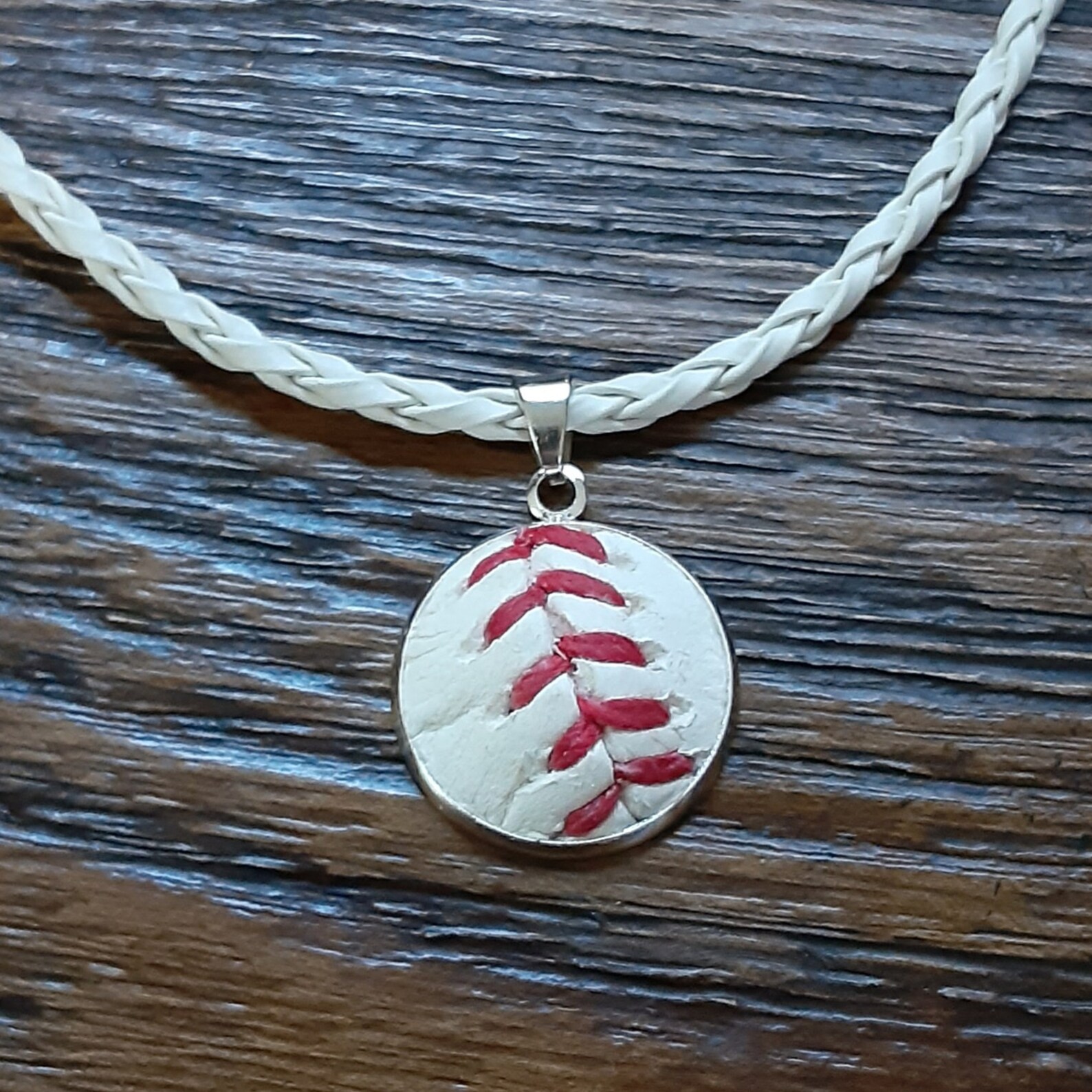 Baseball Necklace Pendant Made From a Real Baseball - Etsy