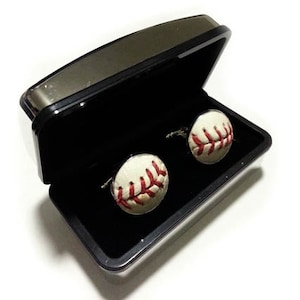 Wedding Groomsmen Baseball Cufflinks - Handmade Cuff Links Using a Real Baseball SALE! Free Shipping!