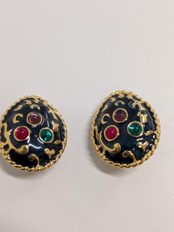 Vintage Ivana Clip-On Earrings