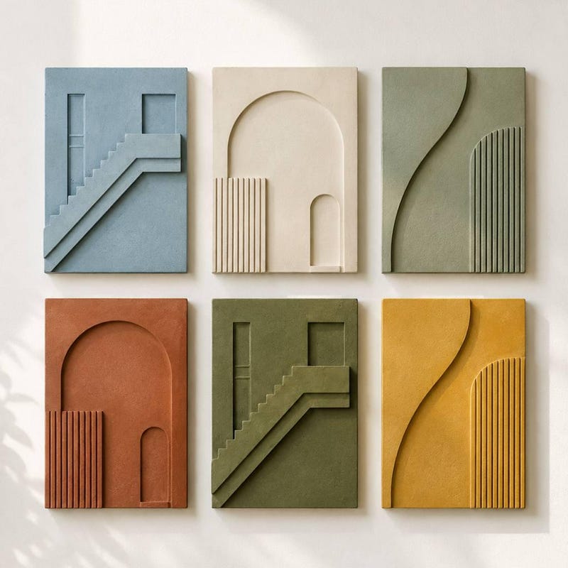 Concrete Wall Art Panels - Etsy