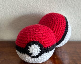 Pokeball Hacky Sack, Handmade Stress Ball/Fidget Toy