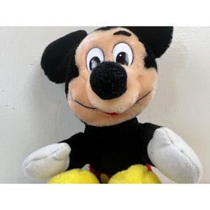 Vtg Mickey Mouse Plush Doll Walt Disneyland Disney World Stuffed Big Eyes 10" image 3