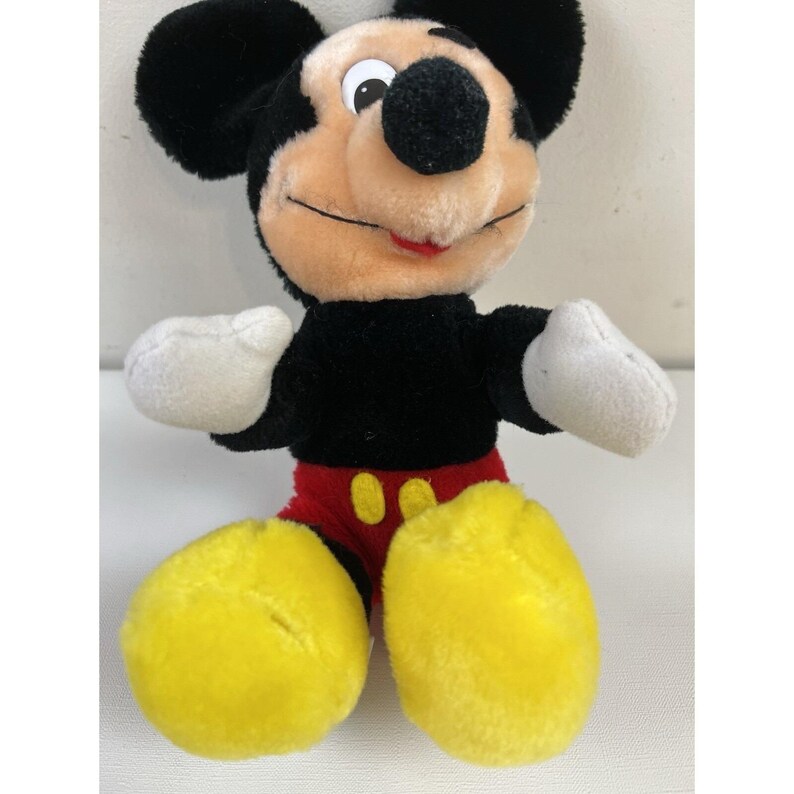 Vtg Mickey Mouse Plush Doll Walt Disneyland Disney World Stuffed Big Eyes 10" image 4