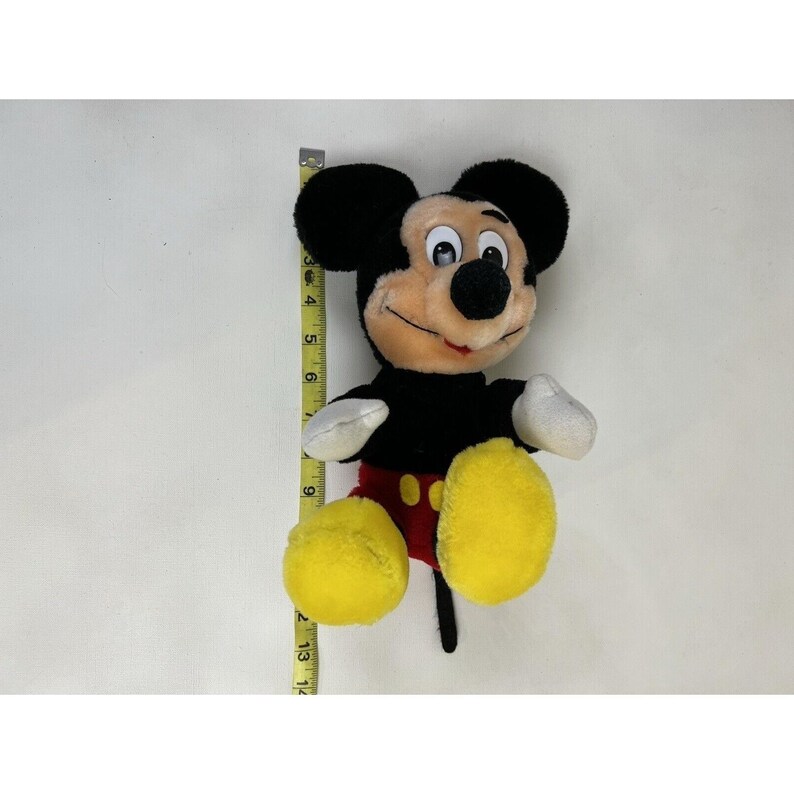 Vtg Mickey Mouse Plush Doll Walt Disneyland Disney World Stuffed Big Eyes 10" image 6