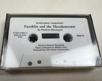Franklin & the thunderstorm 1998 Scholastic Audio Book Cassette Tape Vtg