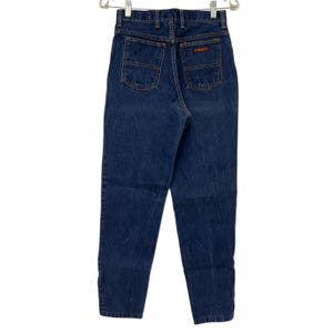 Vtg 70s Wrangler Zippered Ankle Jeans 26x27.5 Blue Denim Western Ranch Rodeo image 2