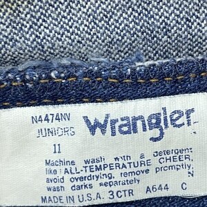 Vtg 70s Wrangler Zippered Ankle Jeans 26x27.5 Blue Denim Western Ranch Rodeo image 3