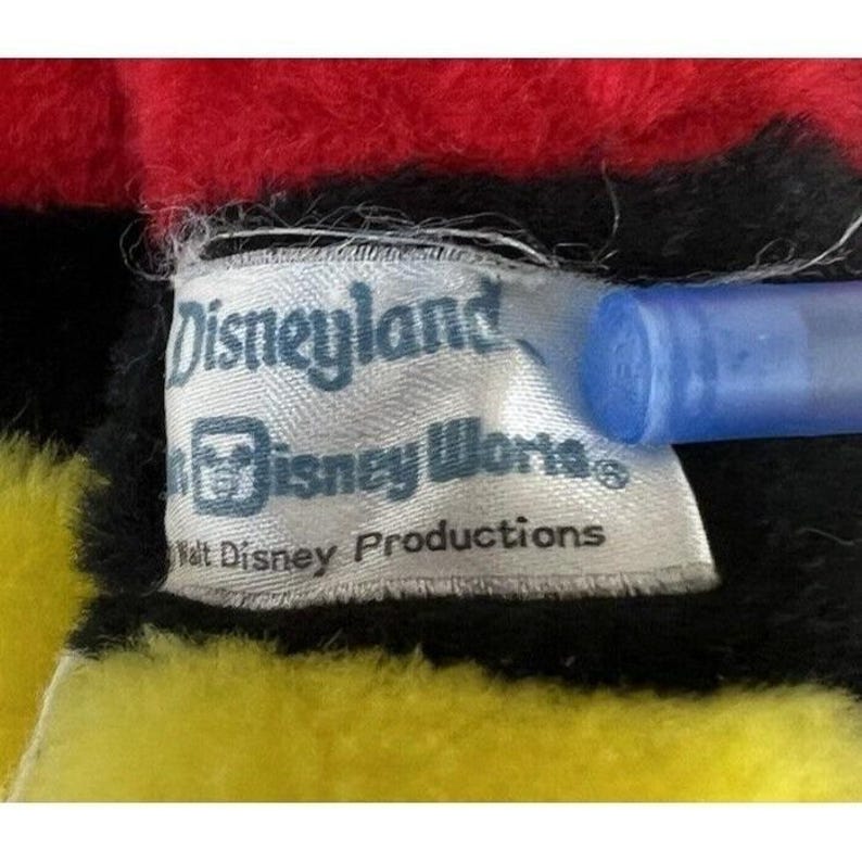 Vtg Mickey Mouse Plush Doll Walt Disneyland Disney World Stuffed Big Eyes 10" image 7