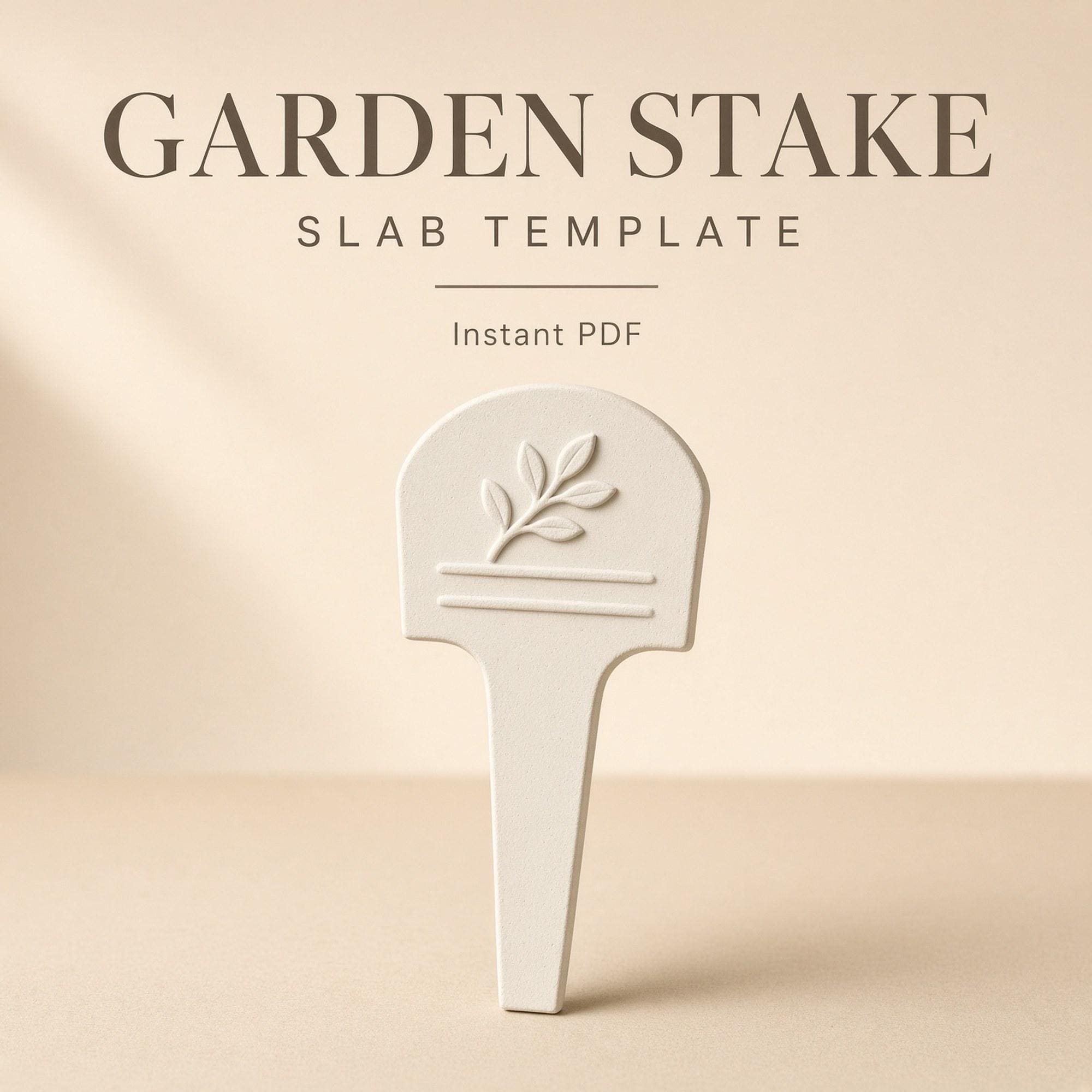 Garden Stake Pottery Template